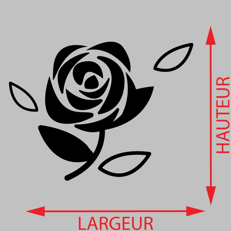 Sticker Rose litchi Décoration Interieur