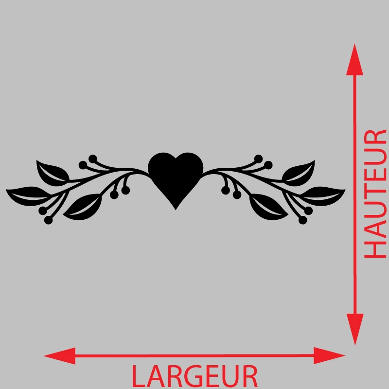Sticker Ornement d'amour pou pou pidou Décoration Interieur