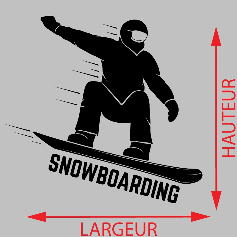 Sticker Snowboarding Décoration Interieur