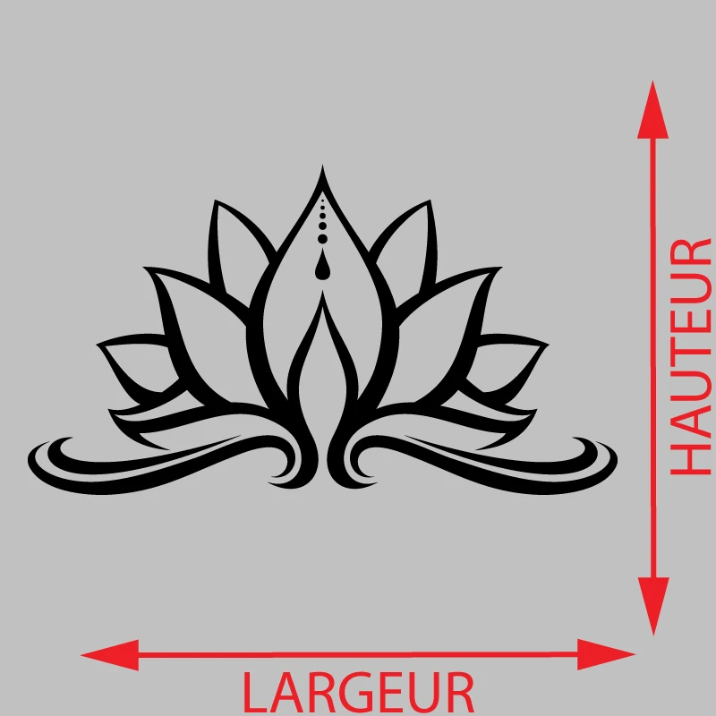 Sticker Fleur De Lotus Décoration Interieur