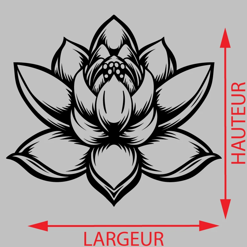 Sticker Fleur De Lotus sacrée Décoration Interieur