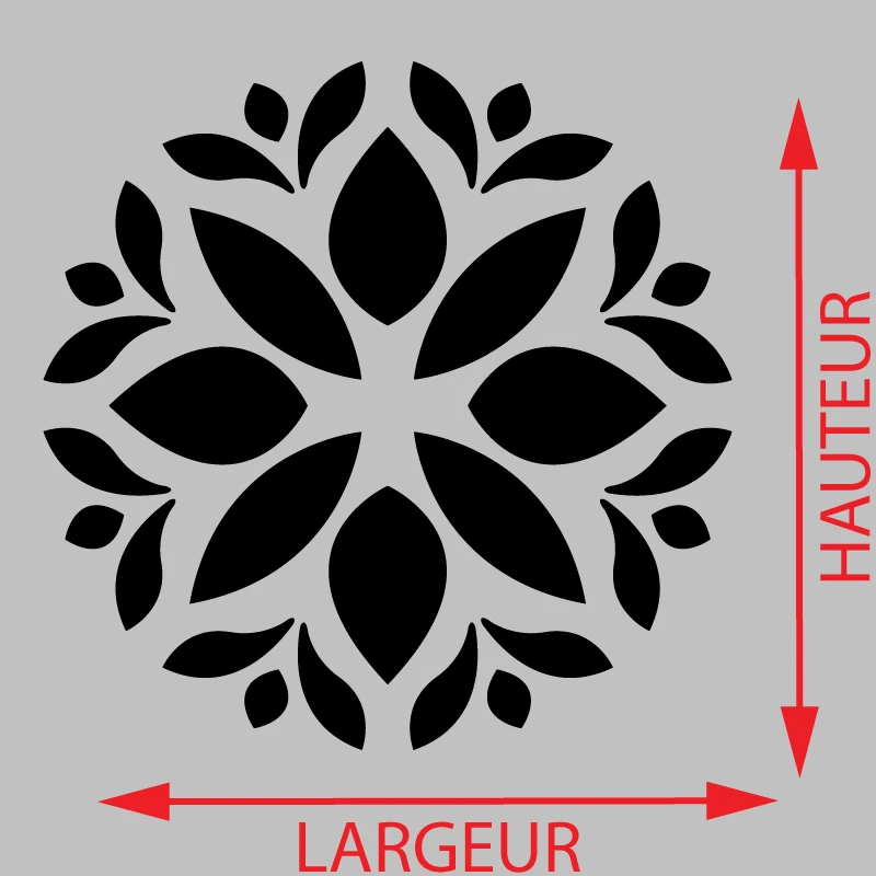 Sticker Lotus Mandala Décoration Interieur