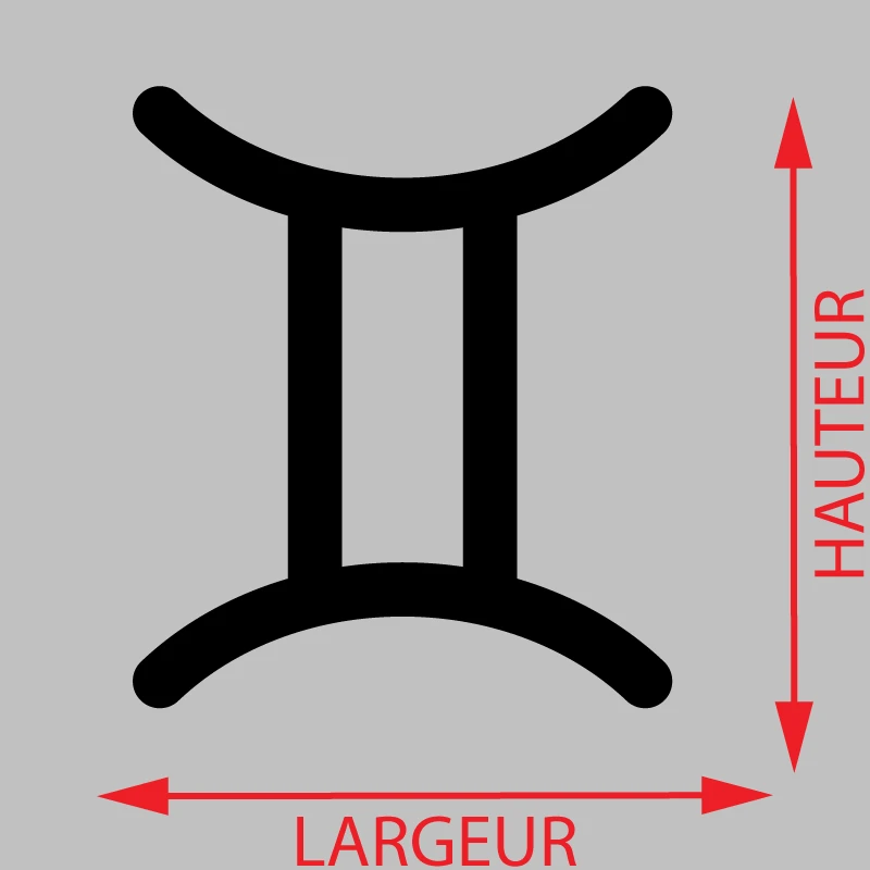 Sticker signe zodiacal Gémeaux Décoration Interieur
