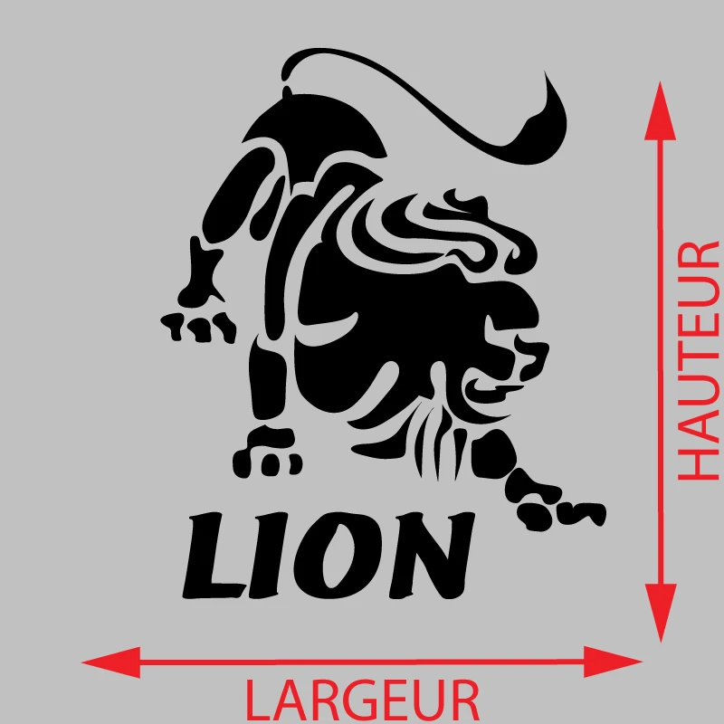 Sticker signe astrologique Lion Décoration Interieur