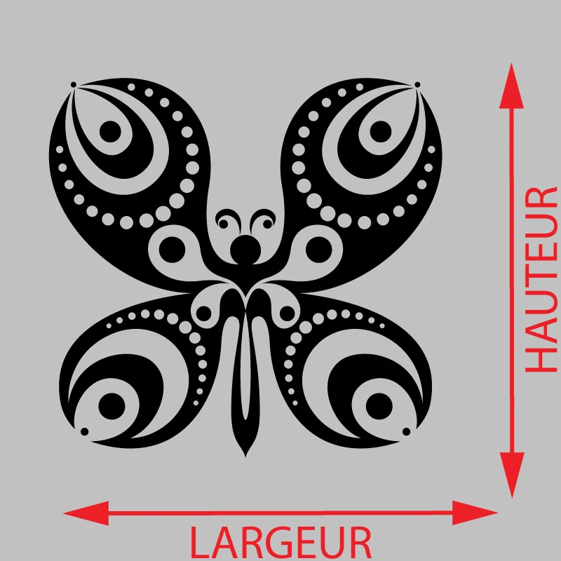 Sticker Papillon soie Décoration Interieur