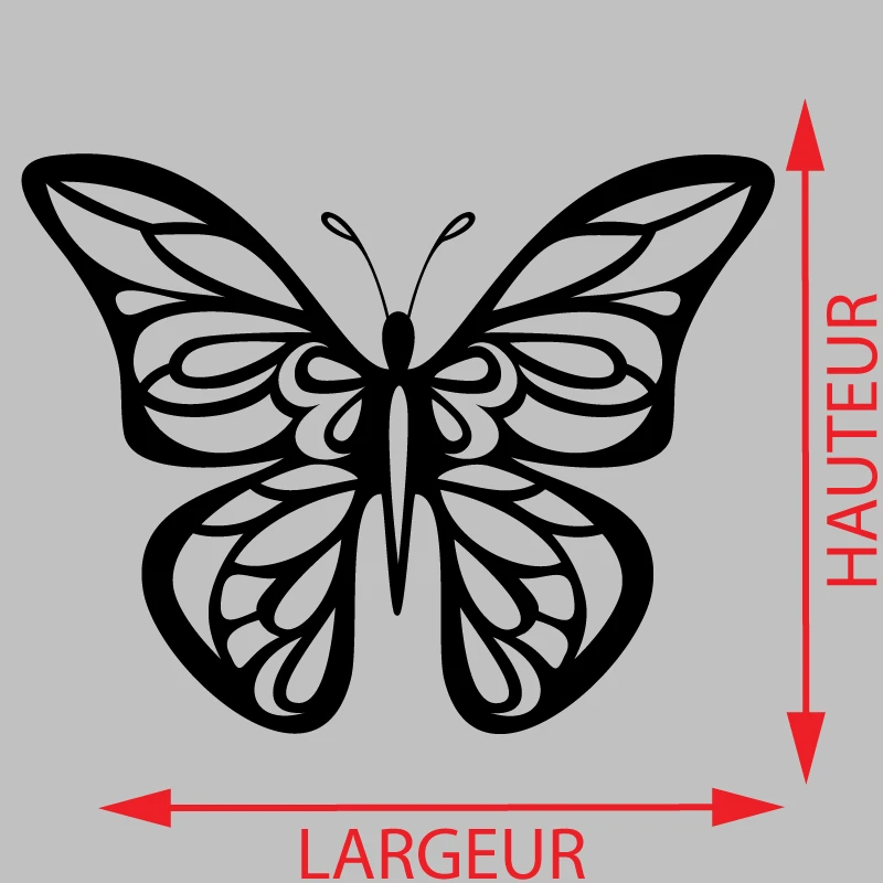 Sticker Papillon écaille chinée Décoration Interieur