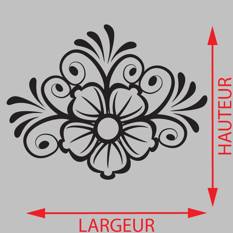 Sticker Ornement Floral gloire Décoration Interieur