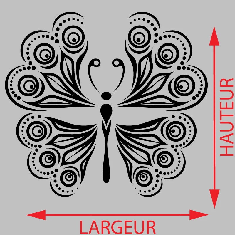 Sticker Papillon de Fleur Décoration Interieur