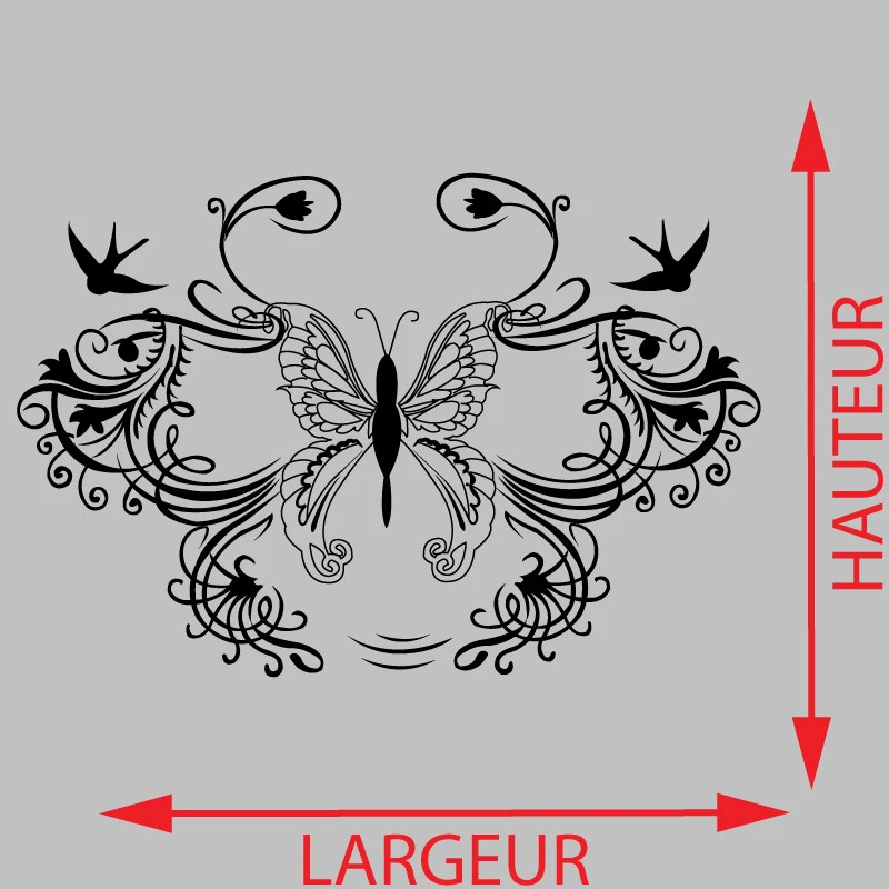 Sticker Ornement Papillon Décoration Interieur