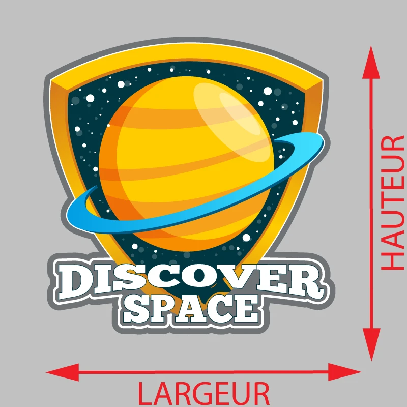 Autocollant Discover Space Voiture