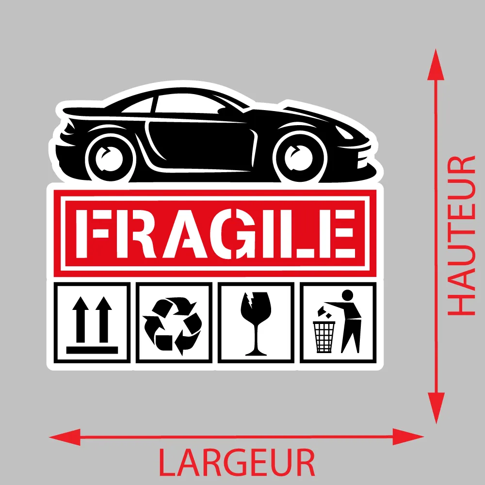 Autocollant Fragile Ta Caisse - Logo