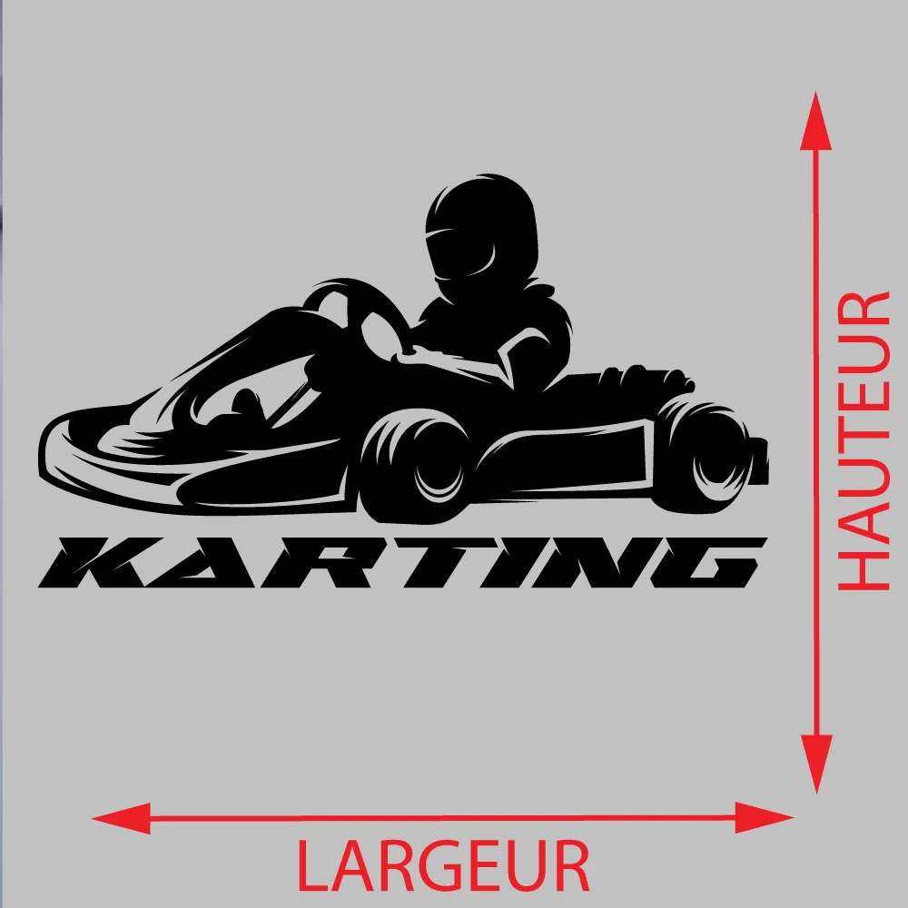 Autocollant Karting