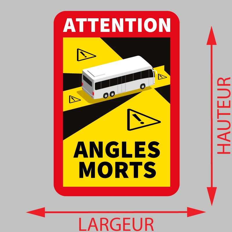 Autocollant Bus Angles Morts