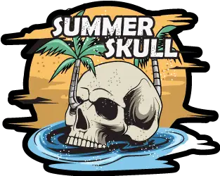 Autocollant Summer Skull