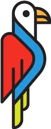 Autocollant Perroquet icone