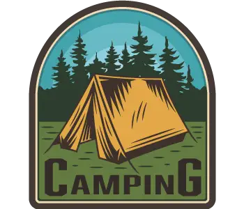 Autocollant Camping  - Tente
