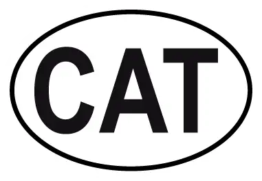 Autocollant CAT