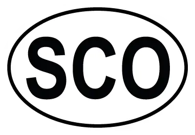 Autocollant SCO - Code Pays Ecosse