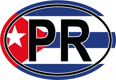 Sticker PR avec drapeau