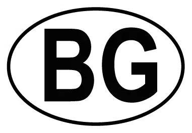 Autocollant BG - Code Pays Bulgarie