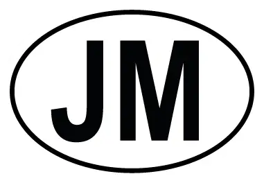 Autocollant JM - Code Pays Jamaïque