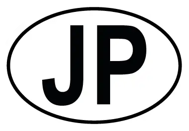 Autocollant JP - Code Pays Japon