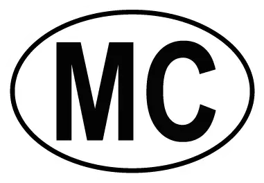 Autocollant MC - Code Pays Monaco