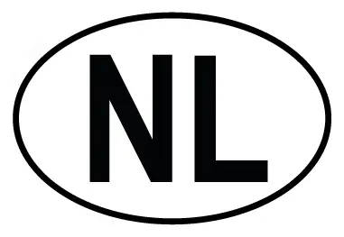 Autocollant NL - Code Pays Pays-Bas