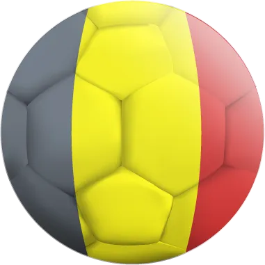Autocollant Ballon De Foot Belgique