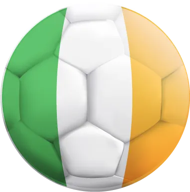 Autocollant Ballon De Foot Irlande