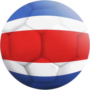 Autocollant Ballon De Foot Costa Rica