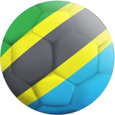 Autocollant Ballon De Foot Tanzanie