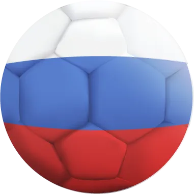 Autocollant Ballon De Foot Russie