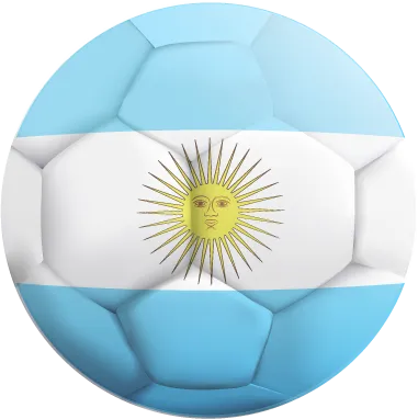 Autocollant Ballon De Foot Argentine