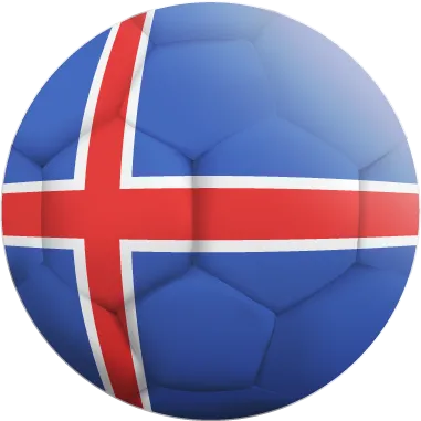 Autocollant Ballon De Foot Islande