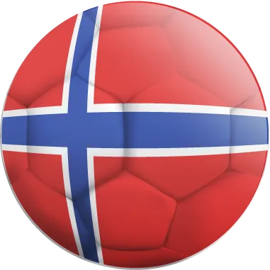 Autocollant Ballon De Foot Norvège