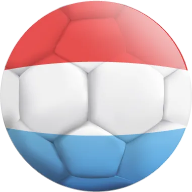 Autocollant Ballon De Foot Luxembourg