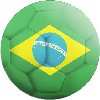 Autocollant Ballon De Foot Brésil