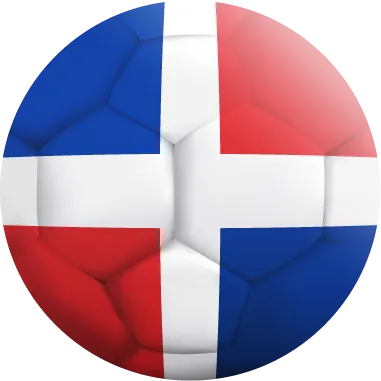 Autocollant Ballon De Foot république dominicaine
