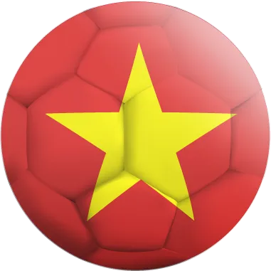 Autocollant Ballon De Foot Vietnam
