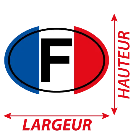 Détail Sticker F France Tricolore