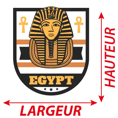 Détail Autocollant Logo egypt