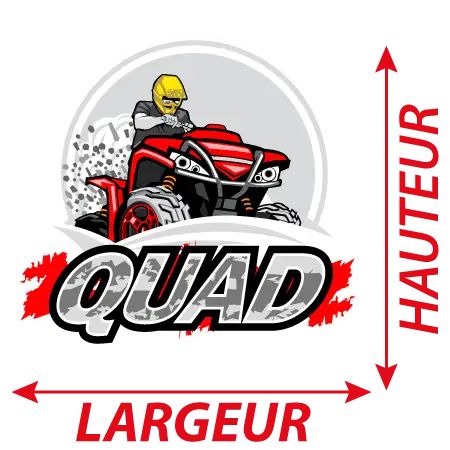 Détail Autocollant Quad