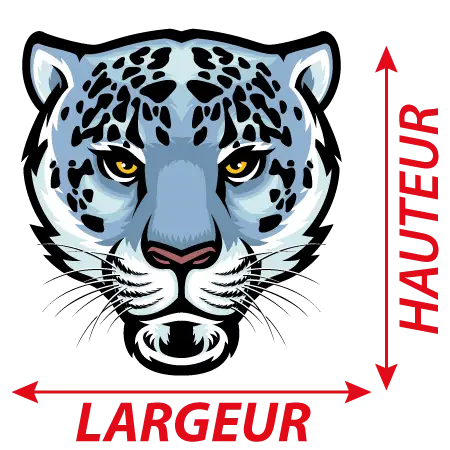 Détail Autocollant Tigre Blanc