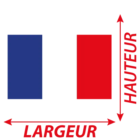 Détail Sticker drapeau France