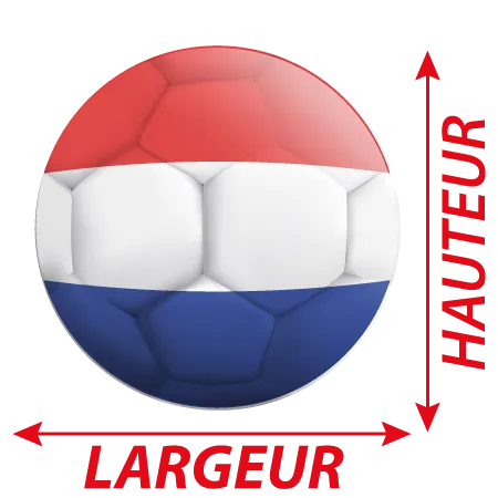 Détail Autocollant Ballon De Foot Paraguay