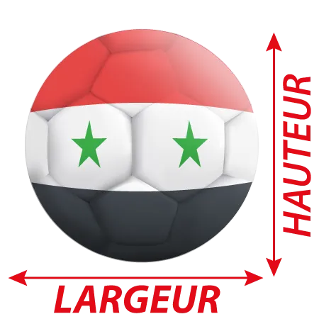 Détail Autocollant Ballon De Foot syrie