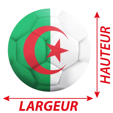 Détail Autocollant Ballon De Foot algerie