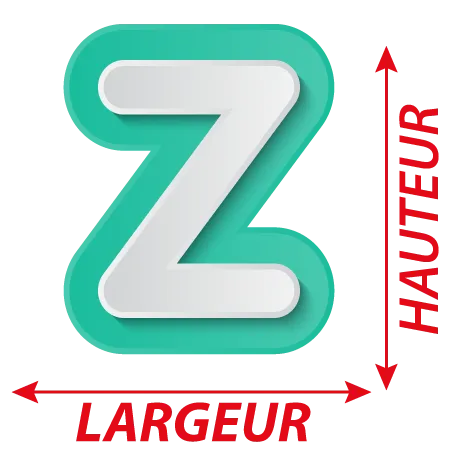 Détail Autocollant Lettre Z