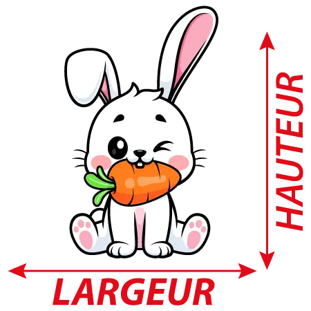 Détail Autocollant lapin sauvage